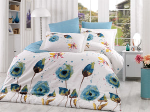 Poppy Queen Quilt Cover Set Luna Luxury Linen