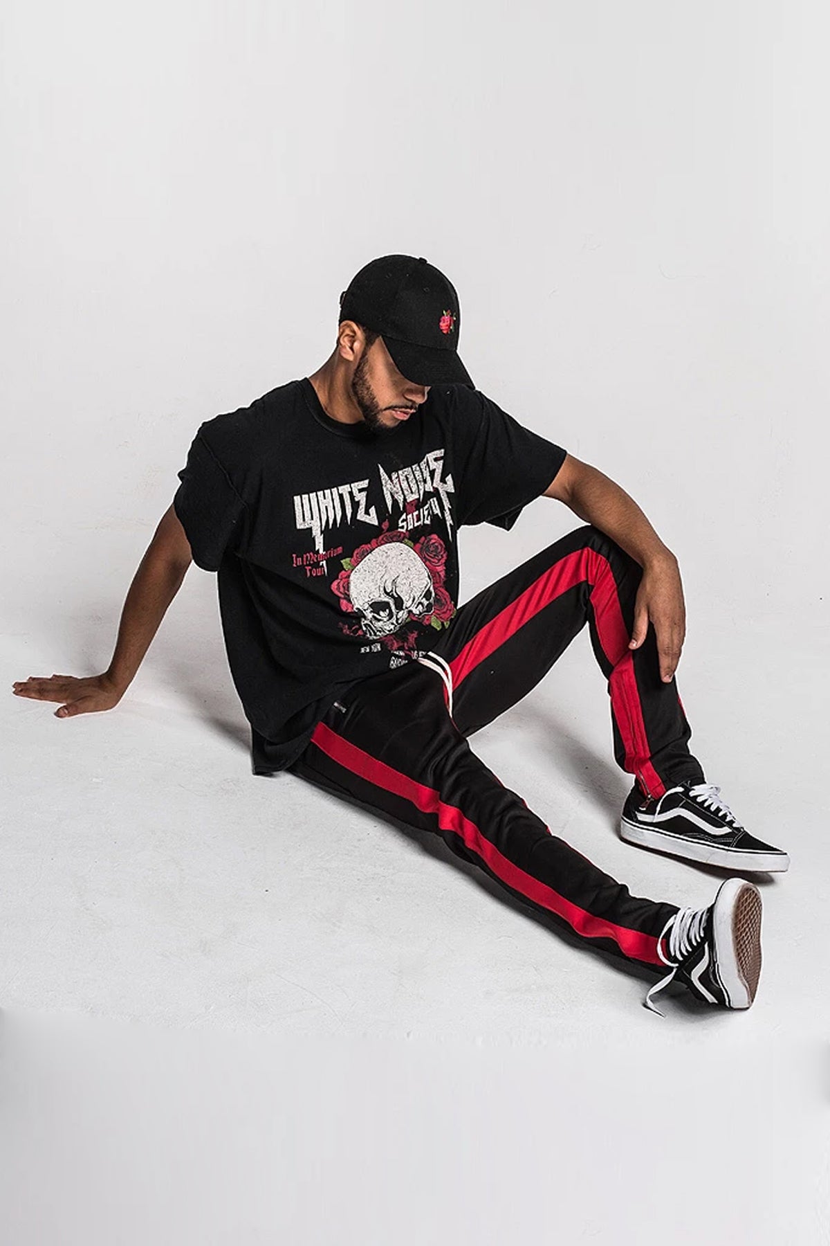 retro side stripe track pants