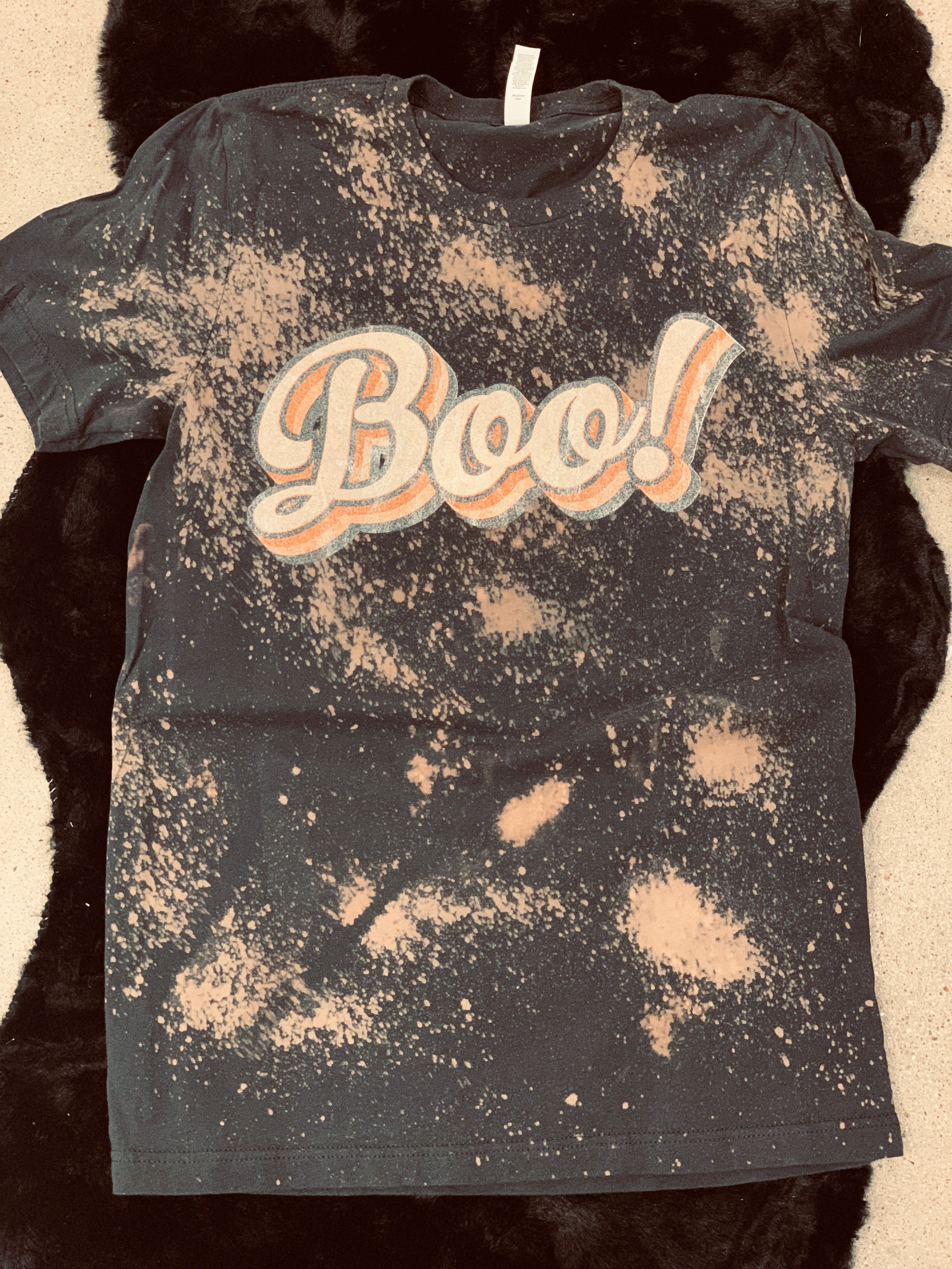 BOO! Bleached Adult Tee