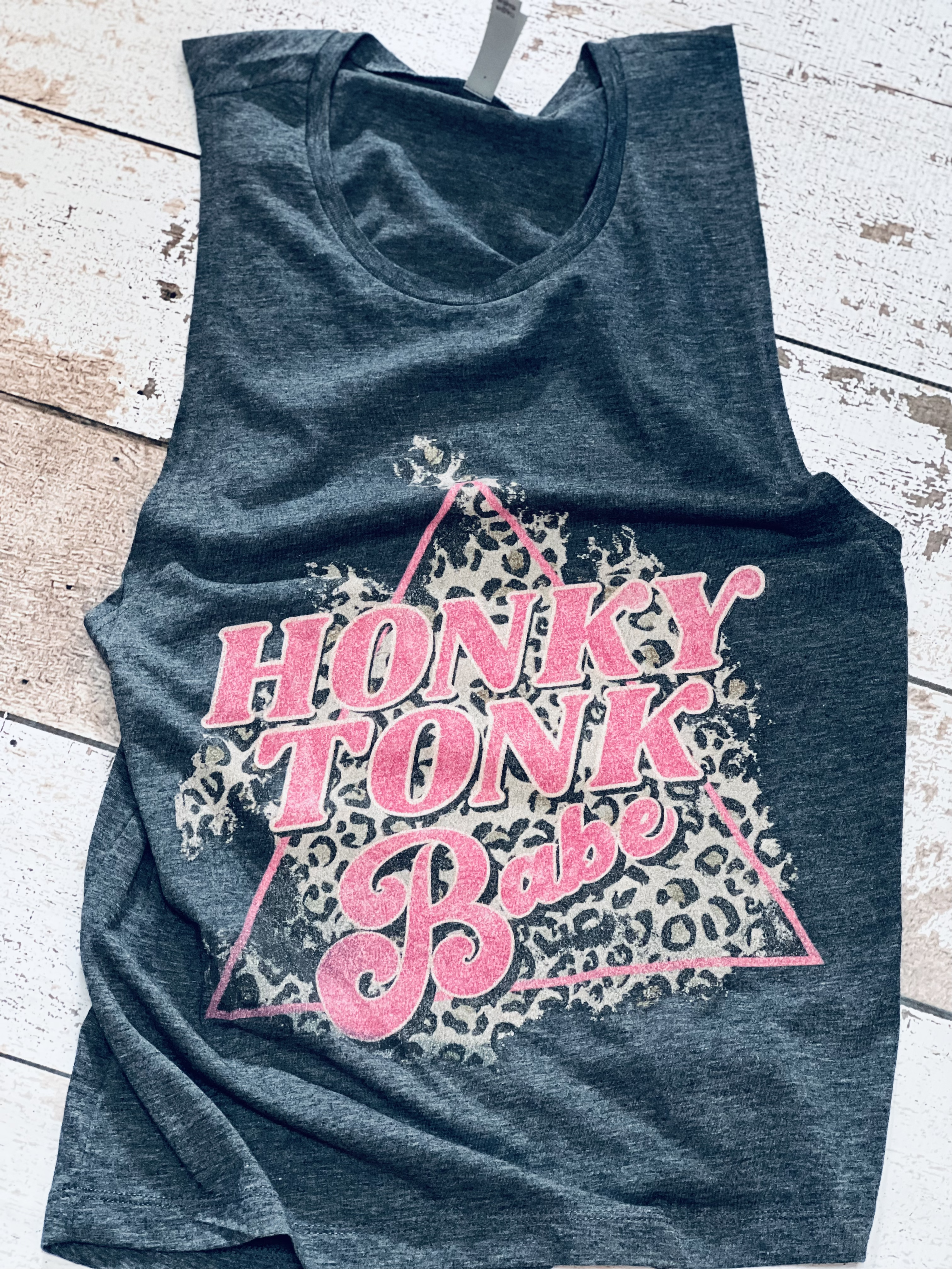 Honky Tonk Babe Adult Muscle Tank