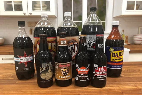 Root beer and soft drinks