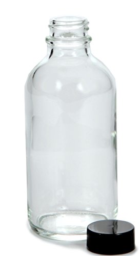 Vivaplex 12 Clear 4 Oz Glass Bottles With Lids 5946