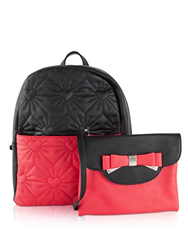 betsey johnson red backpack