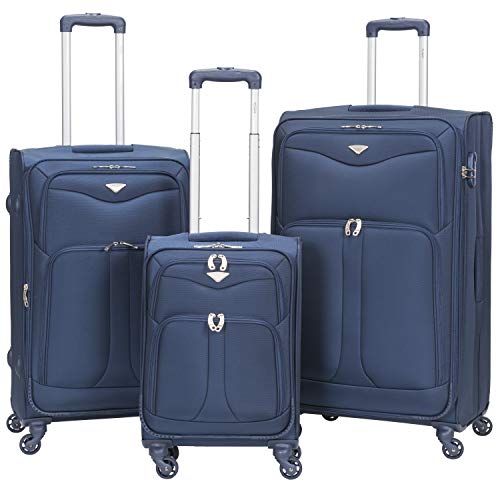Flight Knight Lightweight 4 Wheel 800D Soft Case Suitcases Maximum Size ...