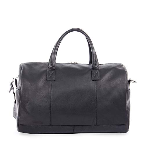 Bugatti Sartoria Top Grain Leather Sport Bag, Top Grain Leather, Black