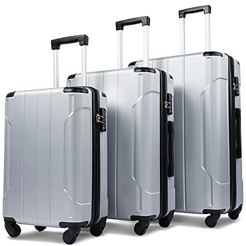 expandable spinner luggage set