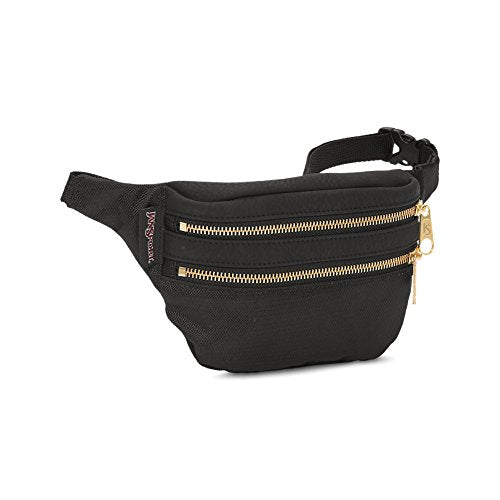 fanny pack black and gold