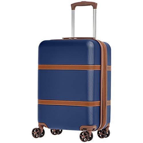 AmazonBasics Vienna Luggage Expandable Suitcase Spinner, 20-Inch Carry ...