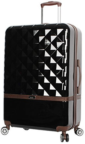 nicole miller basketweave luggage