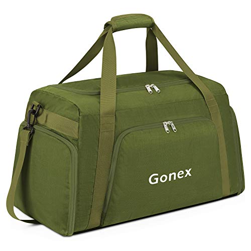 Gonex 60L Travel Duffle Bag, Weekender Overnight Duffel Bag with Shoe