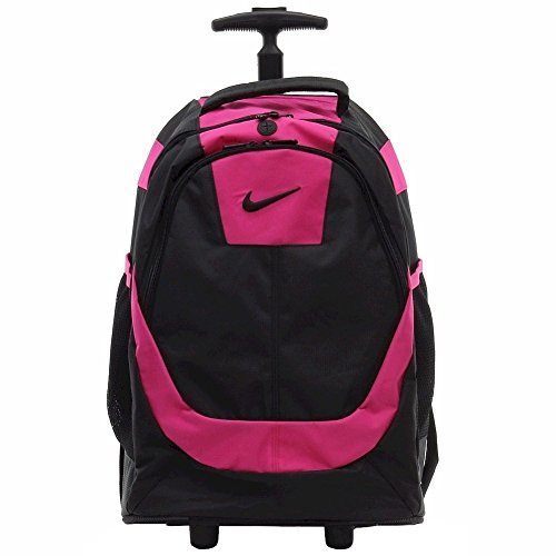 nike rolling backpack black