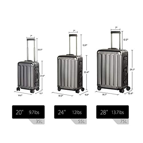 travelking aluminum luggage