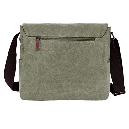 ABage Men's Messenger Bag Canvas Laptop Bookbag Courier Satchel ...