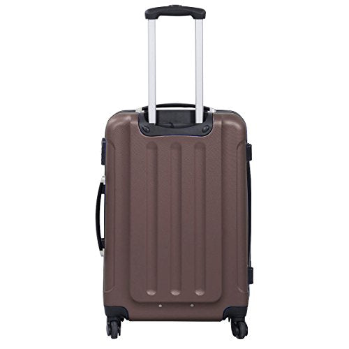 Goplus 3 Pcs Luggage Set Hardside Travel Rolling Suitcase Abs+Pc ...