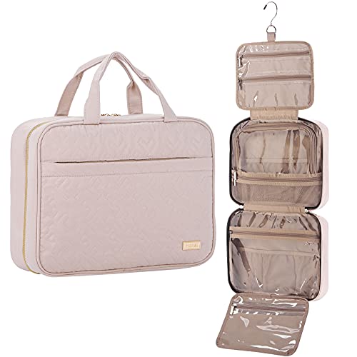 NISHEL Large Hanging Travel Toiletry Bag, Portable Makeup Organizer ...