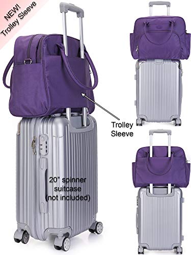 Lily & Drew Carry On Weekender Overnight Travel Shoulder Bag for 15.6 ...