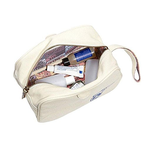 Pan Am 'Paa' Canvas Washbag - Natural Canvas