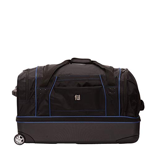 ful Workhorse 30-Inch Rolling Duffel Bag (Black And Blue)