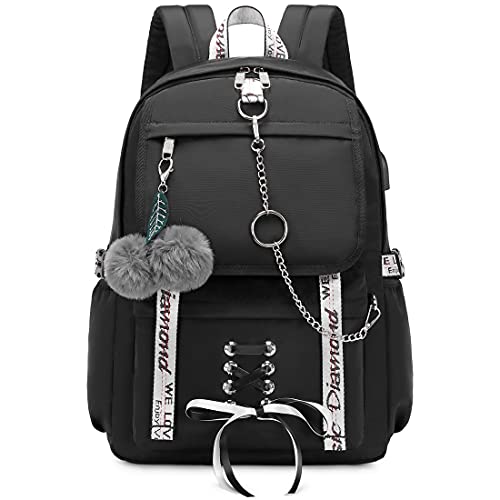 Hey Yoo Girls Backpack School Bag Cute Bookbag Gothic Backpack for Teen ...