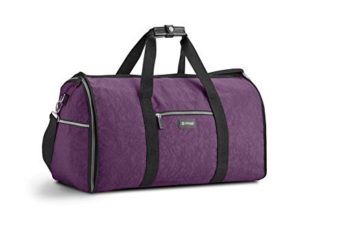 Biaggi Hangeroo Garment Bag+Duffel (One Size, Purple)