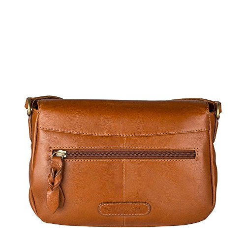 Hidesign Women'S Hemlock Leather Cross-Body Bag, Tan