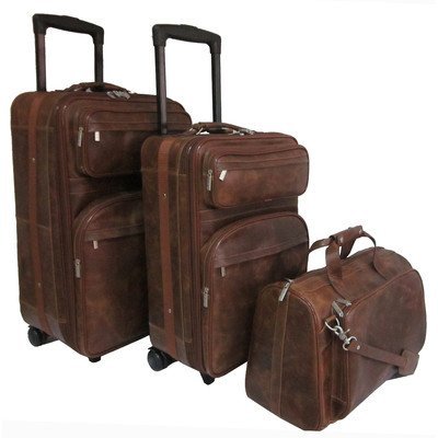 genuine leather luggage sets