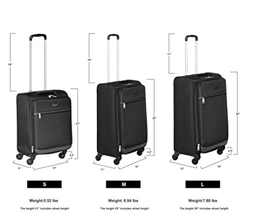 21 inch suitcase size