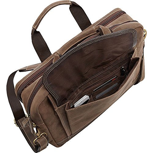 Bellino Tuscany Computer Leather Case, Briefcase Bag, Brown