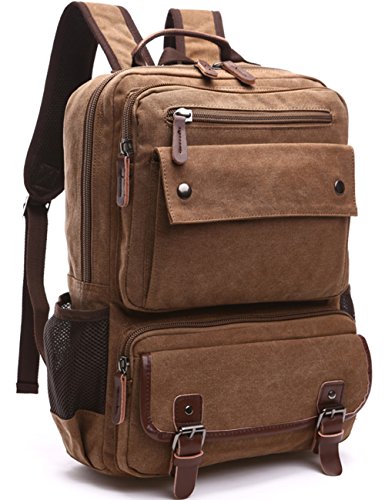 Shop Aidonger Canvas School Bag Laptop Backpa – Luggage Factory