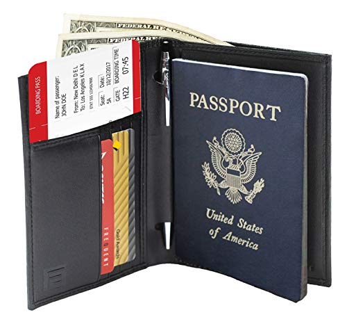 Shop Luxury Leather Passport Holder RFID Bloc – Luggage Factory