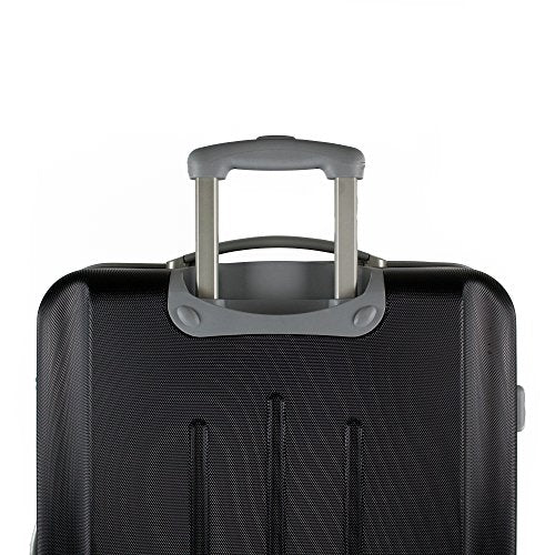 AGT Spinner TSA 2-Piece, Checked, Carry-On Luggage (30 inch, Black)