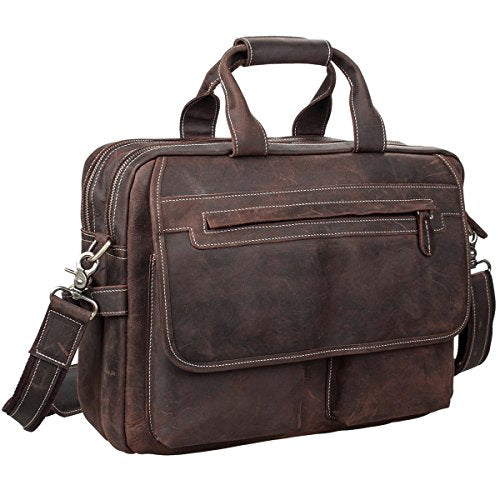 Shop S-Zone Crazy Horse Leather Shoulder Brie – Luggage Factory
