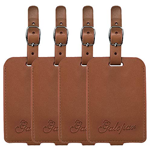 pu leather luggage tag