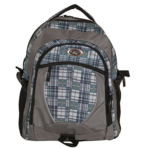 CALPAK North Shore Olive Plaid 18-inch Deluxe Backpack With Laptop ...