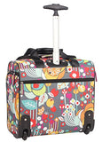 Lily Bloom Under The Seat Design Pattern Carry On Bag With Wheels (15In ...