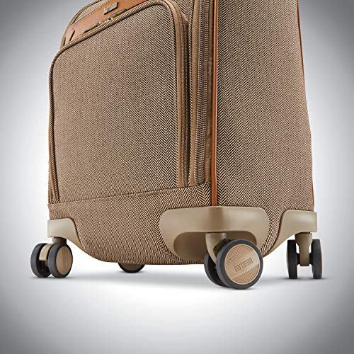 hartmann herringbone deluxe underseat carry on spinner