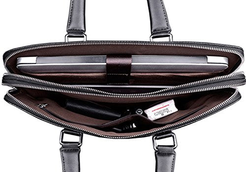 Shop Saierlong New Mens Black Genuine Leather – Luggage Factory