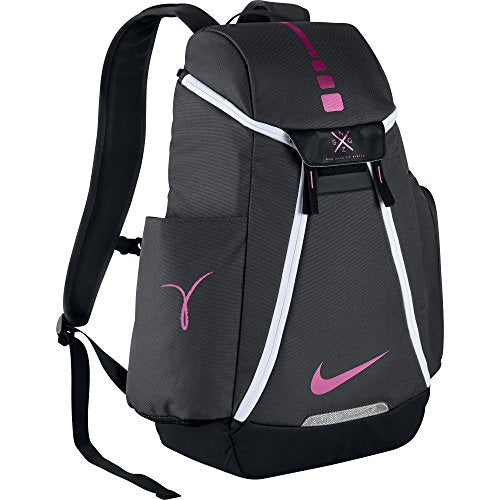 nike elite backpack grey and pink