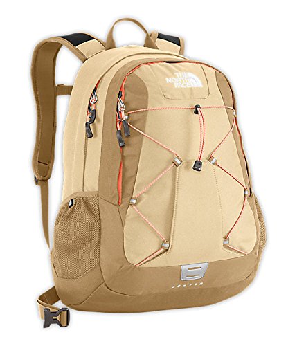 tan north face backpack