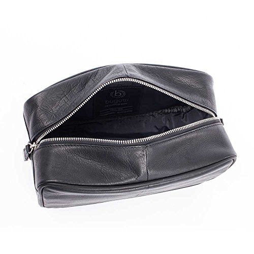 Bugatti Sartoria Leather Washbag Black