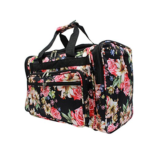 World Traveler Flower Bloom 4-Piece Rolling Expandable Spinner Luggage ...