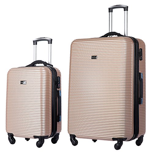 2 piece hard case luggage set