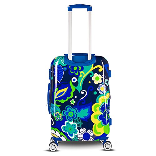 Gabbiano Floral 3 Piece Hardside Expandable Spinner Luggage Set (Retro ...