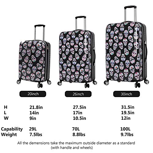 betsey johnson skull luggage