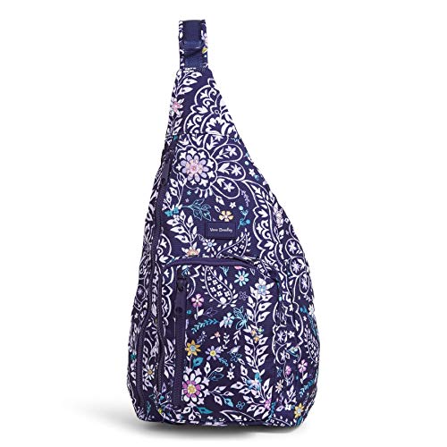 Vera Bradley Recycled Lighten Up Reactive Sling Backpack, Belle Paisley