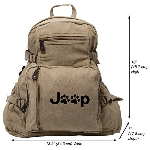 Shop Jeep Wrangler Cat Dog Paw Prints Army Sp – Luggage Factory