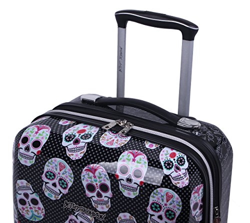 betsey johnson skull party luggage