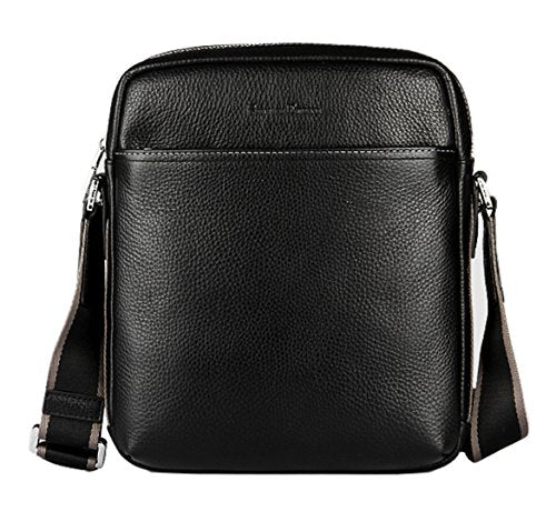 Saierlong New Mens Black Genuine Leather Briefcase Messenger Bags ...