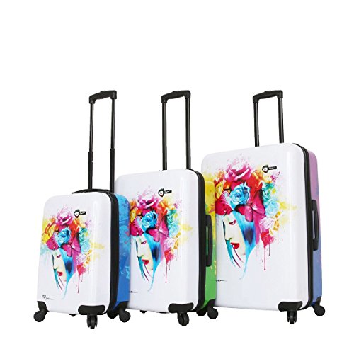 Mia Toro Italy-Prado-Peace Love Happiness Spinner Luggage 3pc Set ...