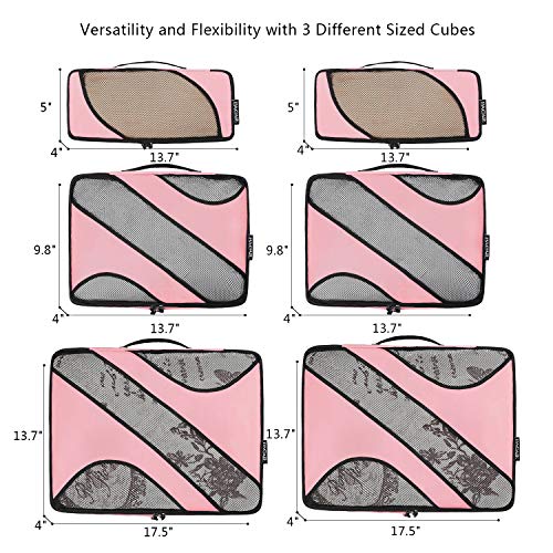 6 set packing cubes